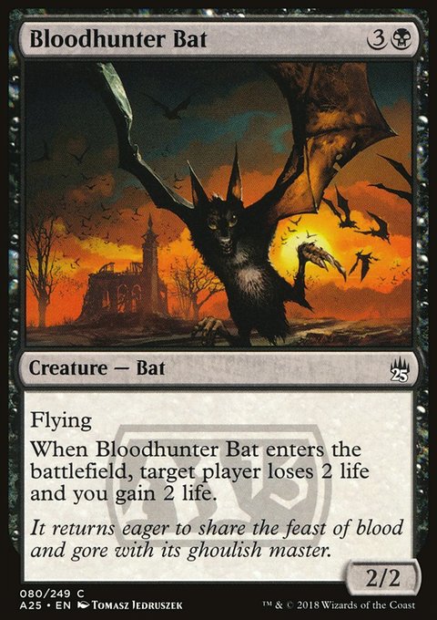 Bloodhunter Bat, Masters 25 #80, Magic: The Gathering card