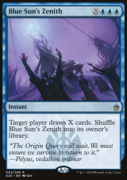 Blue Sun's Zenith, Masters 25 #44, Magic: The Gathering card