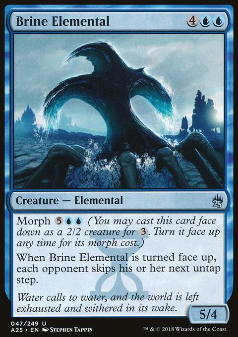 Brine Elemental, Masters 25 #47, Magic: The Gathering card