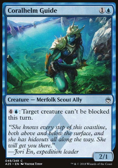 Coralhelm Guide, Masters 25 #49, Magic: The Gathering card