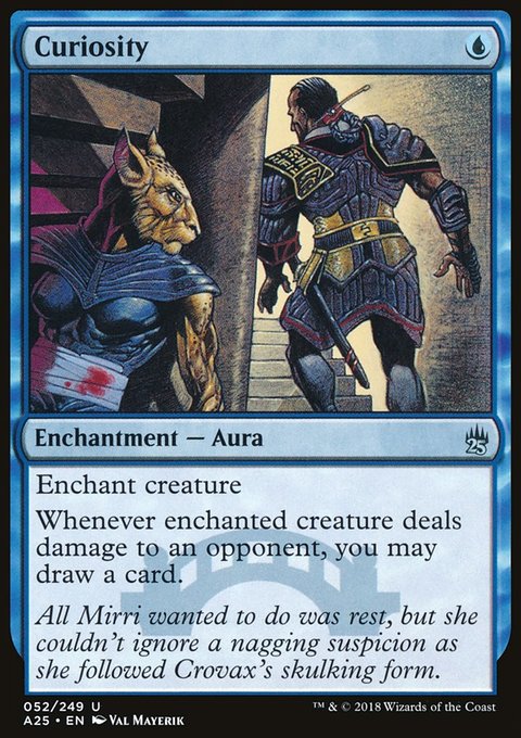 Curiosity, Masters 25 #52, Magic: The Gathering card