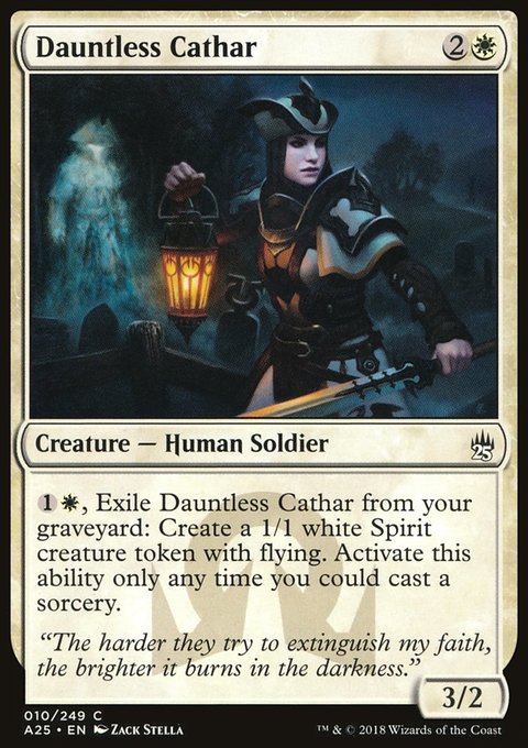 Dauntless Cathar, Masters 25 #10, Magic: The Gathering card