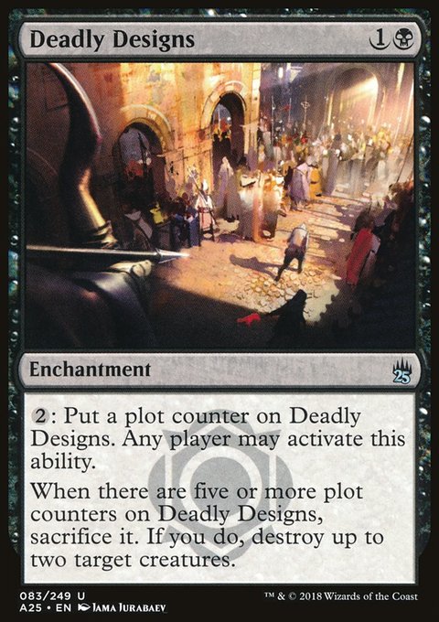 Deadly Designs, Masters 25 #83, Magic: The Gathering card