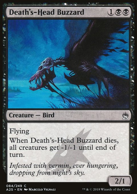 Death's-Head Buzzard, Masters 25 #84, Magic: The Gathering card