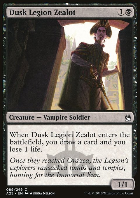 Dusk Legion Zealot, Masters 25 #89, Magic: The Gathering card