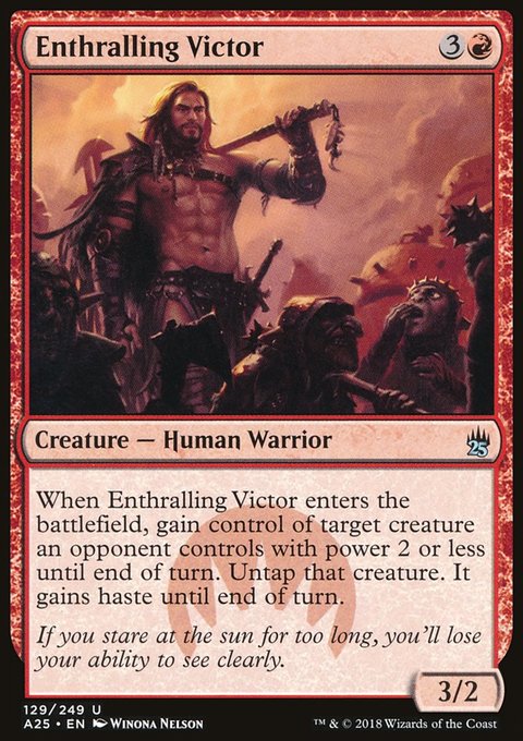 Enthralling Victor, Masters 25 #129, Magic: The Gathering card