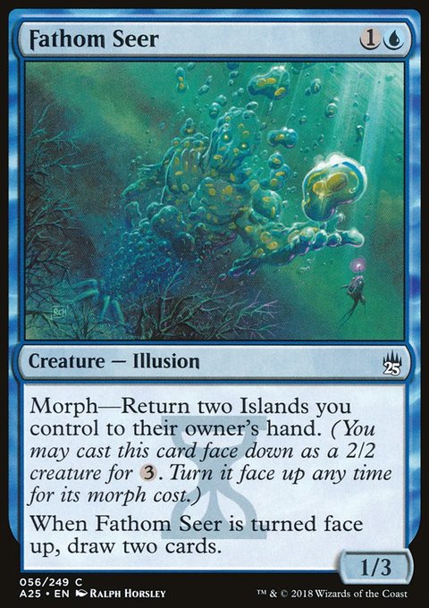Fathom Seer, Masters 25 #56, Magic: The Gathering card