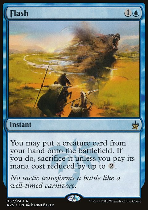Flash, Masters 25 #57, Magic: The Gathering card