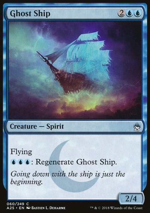 Ghost Ship, Masters 25 #60, Magic: The Gathering card