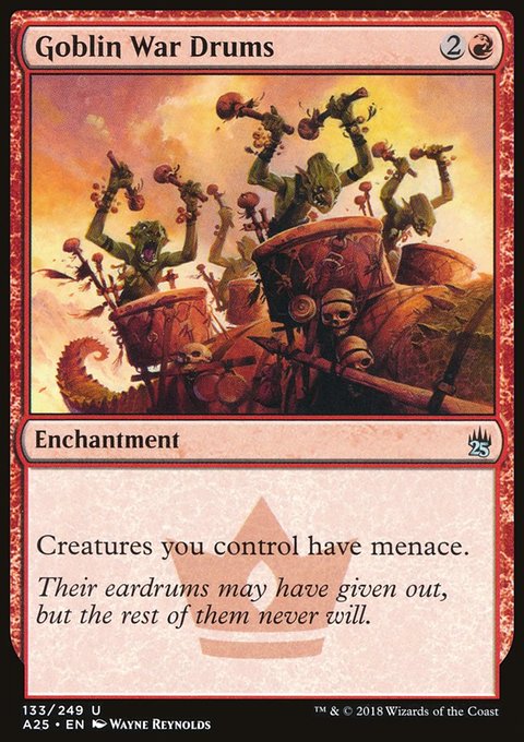 Goblin War Drums, Masters 25 #133, Magic: The Gathering card