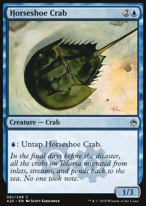 Horseshoe Crab, Masters 25 #61, Magic: The Gathering card