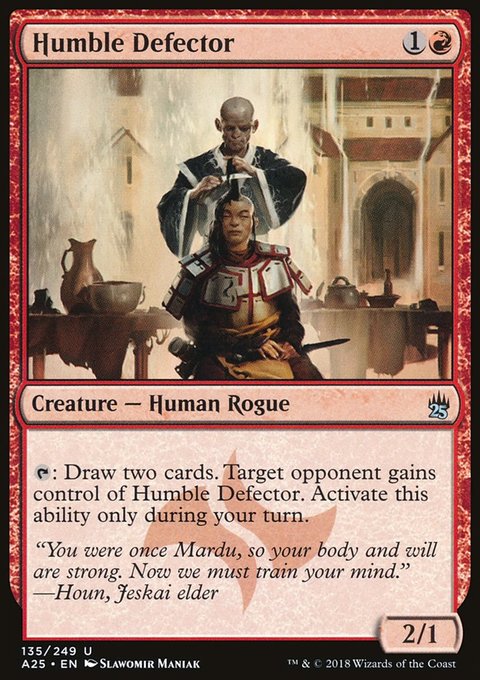 Humble Defector, Masters 25 #135, Magic: The Gathering card