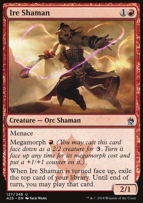 Ire Shaman, Masters 25 #137, Magic: The Gathering card