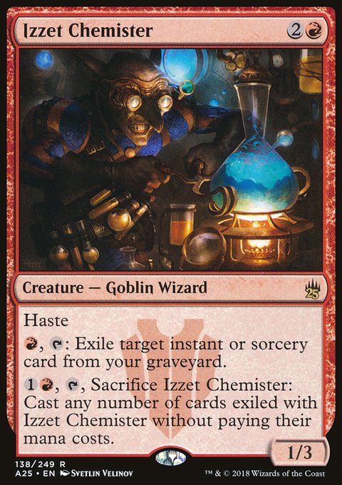 Izzet Chemister, Masters 25 #138, Magic: The Gathering card