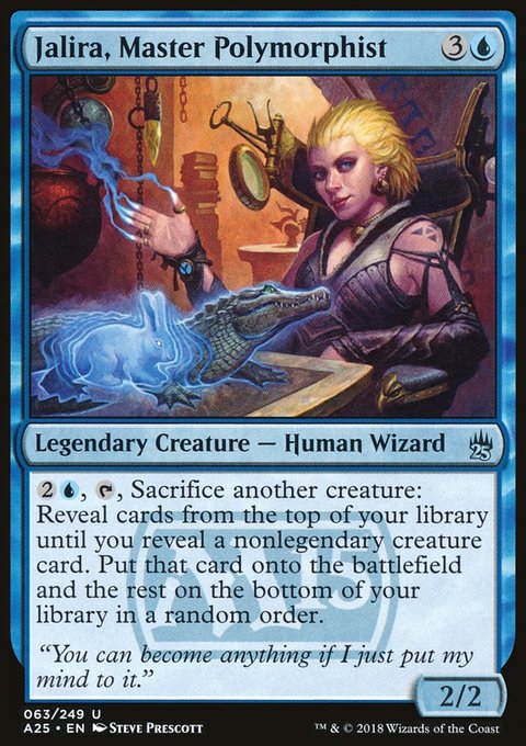 Jalira, Master Polymorphist, Masters 25 #63, Magic: The Gathering card