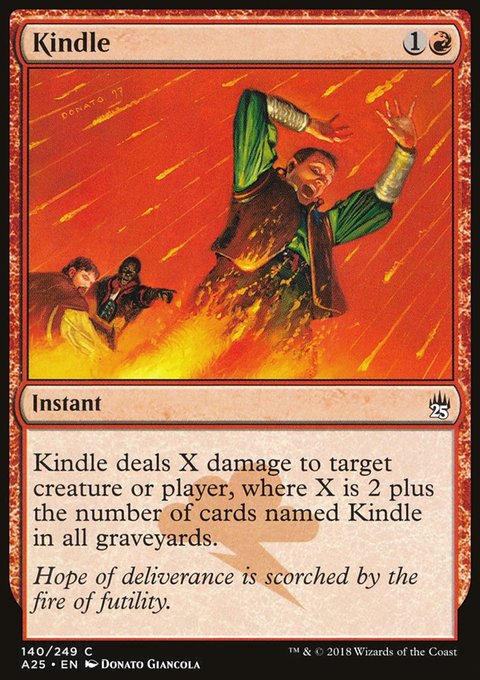 Kindle, Masters 25 #140, Magic: The Gathering card