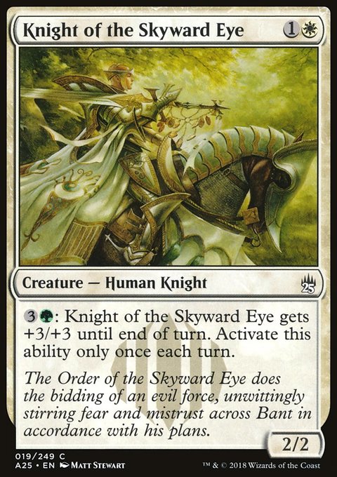 Knight of the Skyward Eye, Masters 25 #19, Magic: The Gathering card