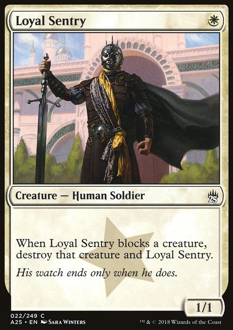 Loyal Sentry, Masters 25 #22, Magic: The Gathering card