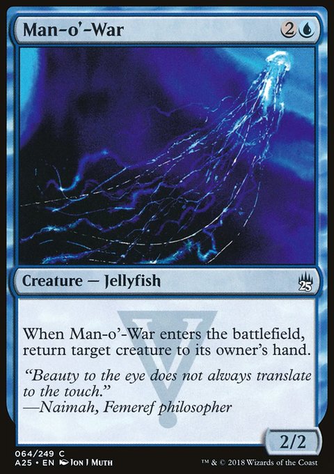 Man-o'-War, Masters 25 #64, Magic: The Gathering card