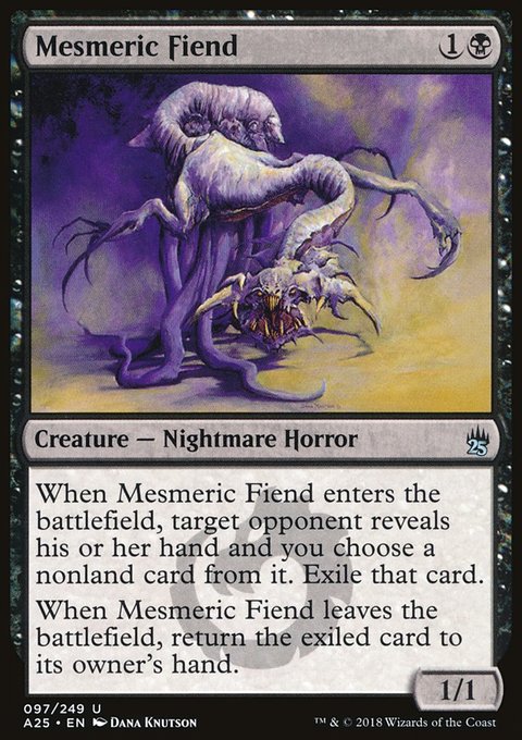 Mesmeric Fiend, Masters 25 #97, Magic: The Gathering card