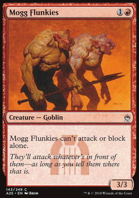 Mogg Flunkies, Masters 25 #143, Magic: The Gathering card