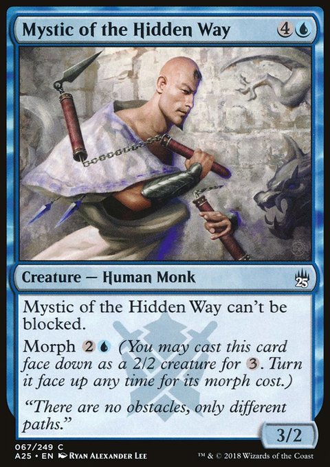 Mystic of the Hidden Way, Masters 25 #67, Magic: The Gathering card
