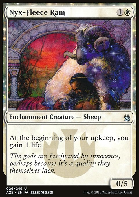 Nyx-Fleece Ram, Masters 25 #26, Magic: The Gathering card