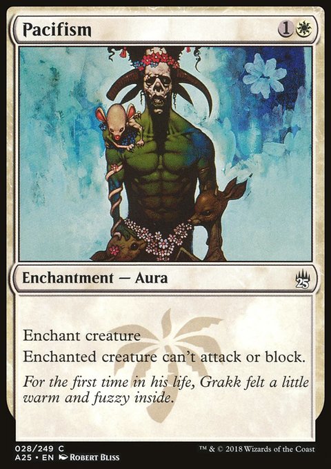 Pacifism, Masters 25 #28, Magic: The Gathering card
