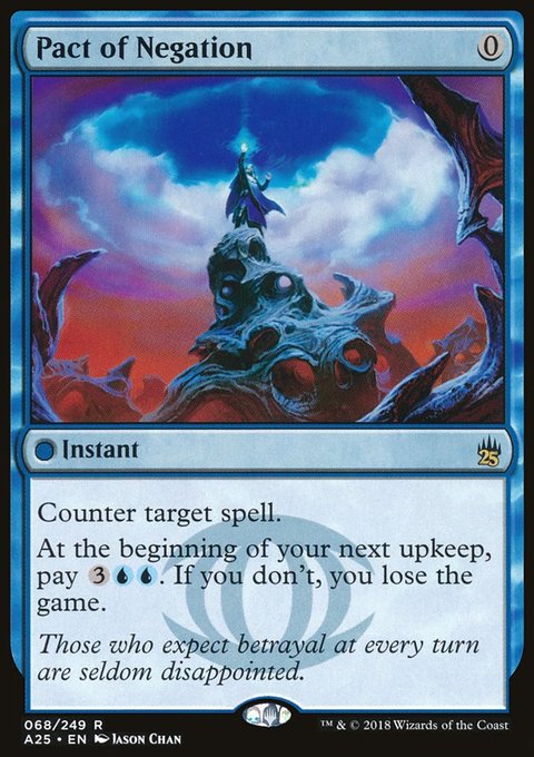 Pact of Negation, Masters 25 #68, Magic: The Gathering card