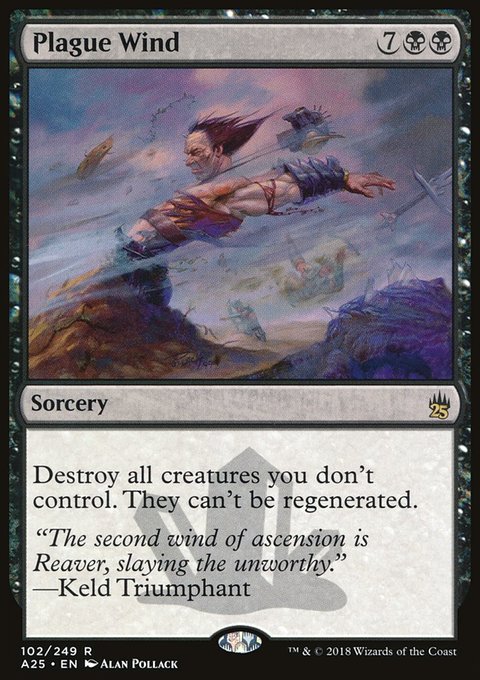 Plague Wind, Masters 25 #102, Magic: The Gathering card