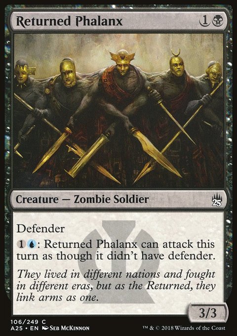 Returned Phalanx, Masters 25 #106, Magic: The Gathering card