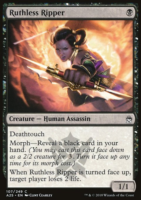 Ruthless Ripper, Masters 25 #107, Magic: The Gathering card