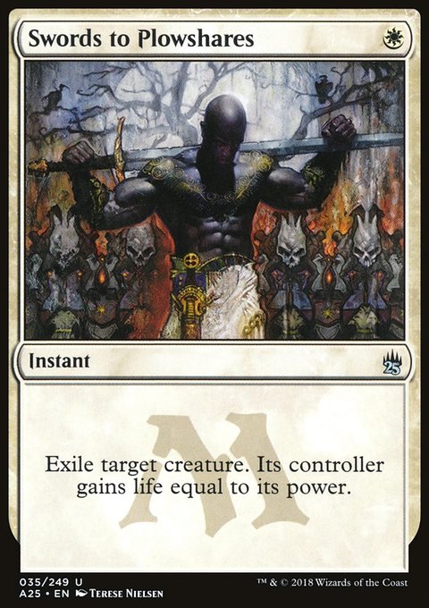 Swords to Plowshares, Masters 25 #35, Magic: The Gathering card