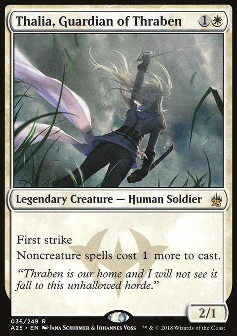 Thalia, Guardian of Thraben, Masters 25 #36, Magic: The Gathering card
