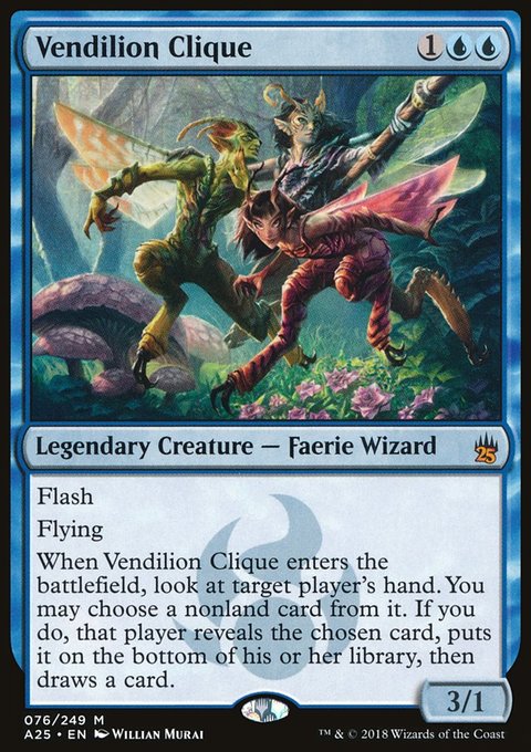 Vendilion Clique, Masters 25 #76, Magic: The Gathering card