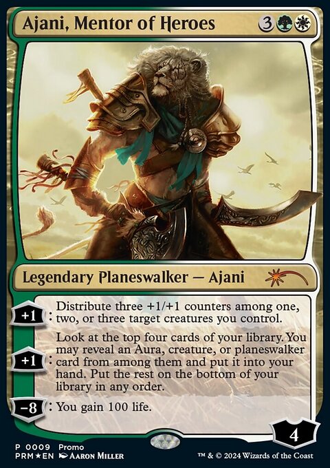 Ajani, Mentor of Heroes, Media and Collaboration Promos #2024-3, Magic: The Gathering card