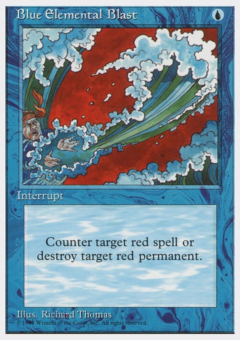 Blue Elemental Blast, Media and Collaboration Promos #1995-2, Magic: The Gathering card