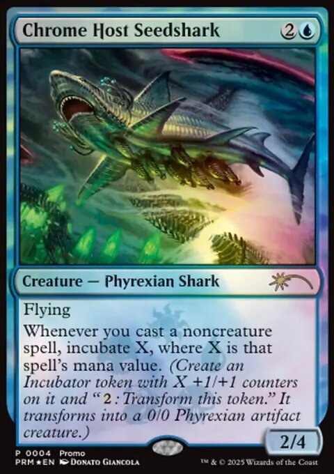 Chrome Host Seedshark, Media and Collaboration Promos #2025-20, Magic: The Gathering card