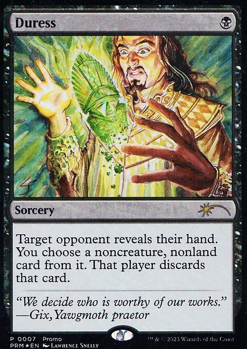 Duress, Media and Collaboration Promos #2025-7, Magic: The Gathering card