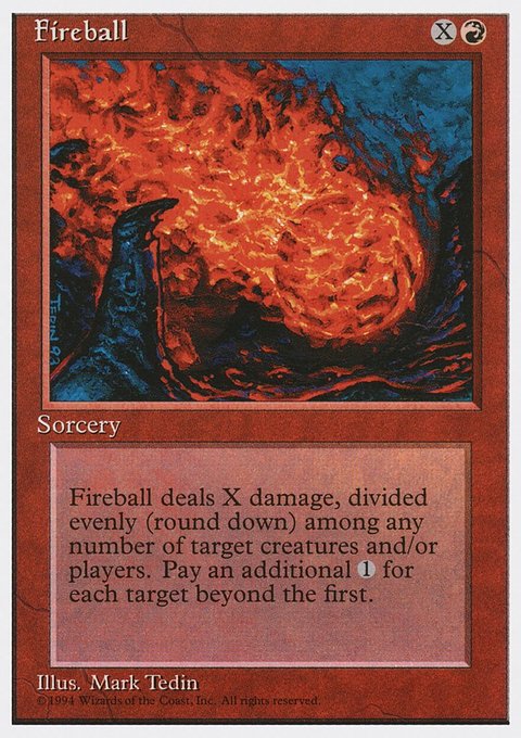Fireball, Media and Collaboration Promos #1995-1, Magic: The Gathering card