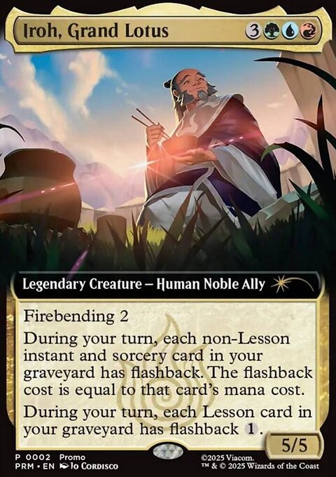 Iroh, Grand Lotus, Media and Collaboration Promos #2025-24, Magic: The Gathering card