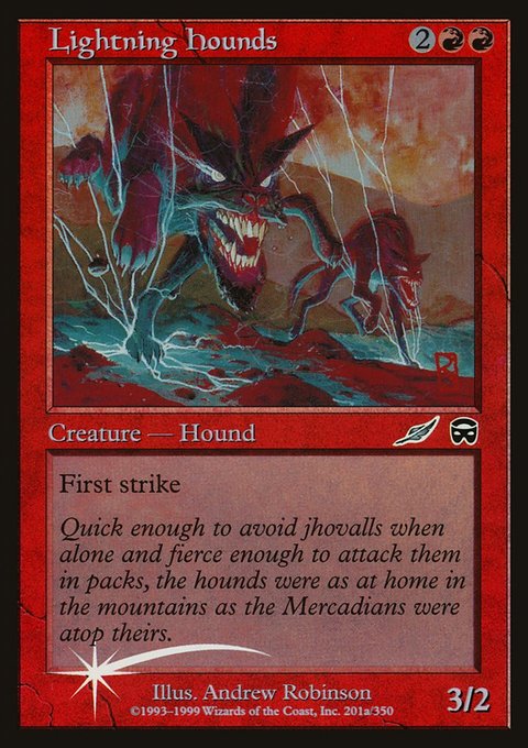 Lightning Hounds, Media and Collaboration Promos #2000-1, Magic: The Gathering card