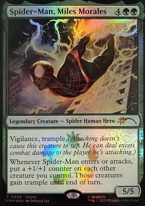 Spider-Man, Miles Morales, Media and Collaboration Promos #2025-23, Magic: The Gathering card