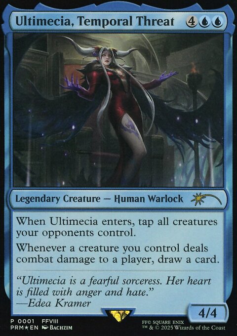 Ultimecia, Temporal Threat, Media and Collaboration Promos #2025-11, Magic: The Gathering card