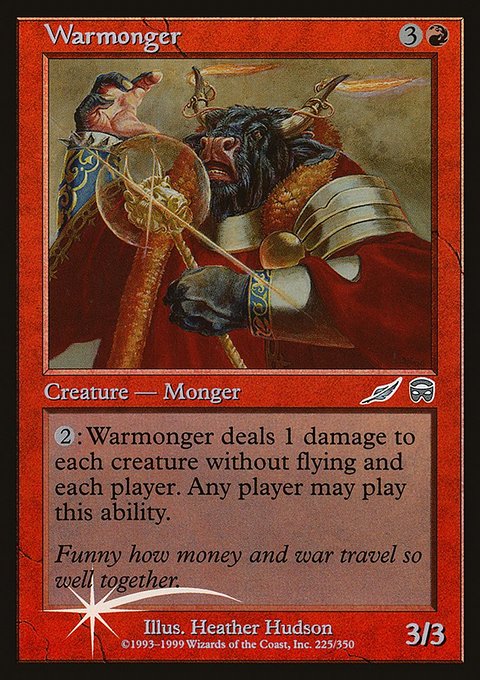 Warmonger, Media and Collaboration Promos #1999-2, Magic: The Gathering card
