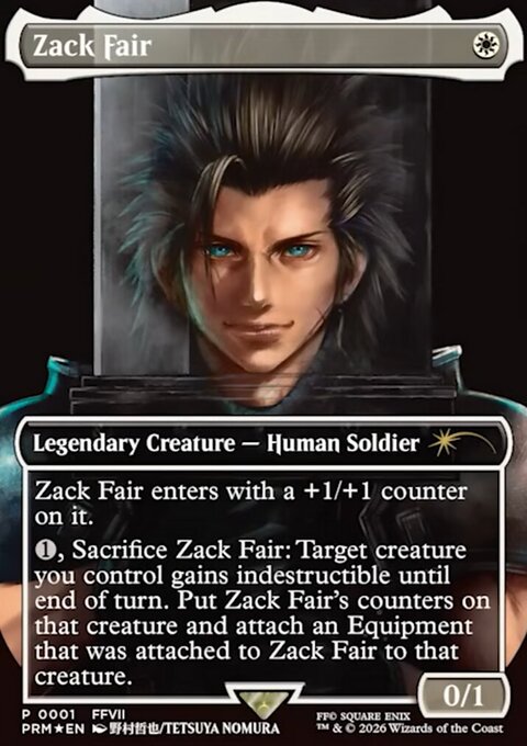 Zack Fair, Media and Collaboration Promos #2026-3, Magic: The Gathering card