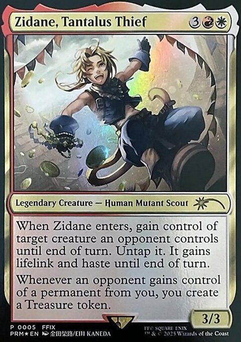 Zidane, Tantalus Thief, Media and Collaboration Promos #2025-26, Magic: The Gathering card