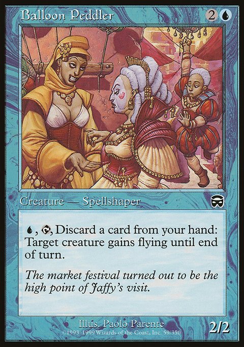 Balloon Peddler, Mercadian Masques #59, Magic: The Gathering card