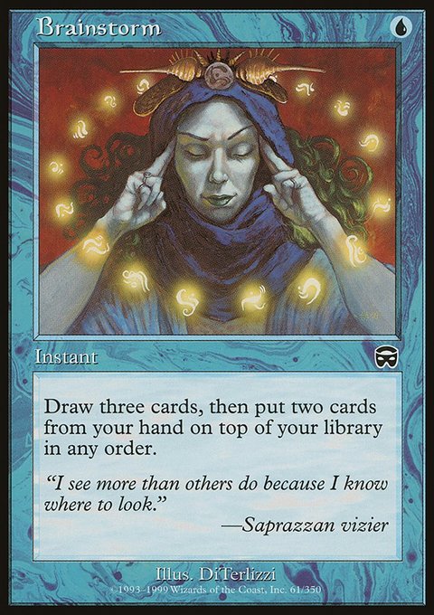 Brainstorm, Mercadian Masques #61, Magic: The Gathering card
