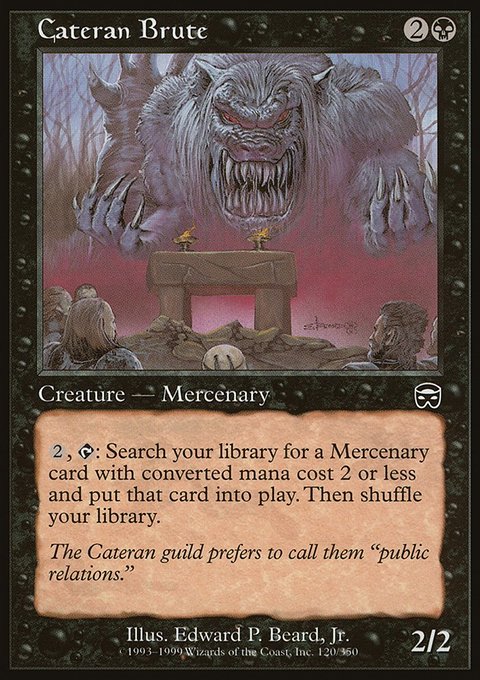 Cateran Brute, Mercadian Masques #120, Magic: The Gathering card